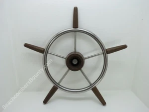 Auténtica rueda de barco de acero inoxidable y plástico de 18 pulgadas - (XL11-2497) - Imagen 1 de 6