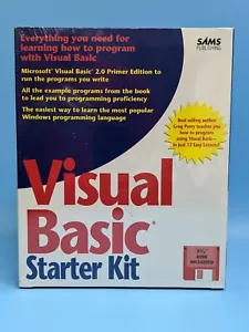 Visual Basic Starter Kit Greg Perry: 3.5” Software / VTG 1992 Windows IBM (NEW) - Picture 1 of 13
