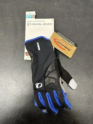 Nuevo Guante Softshell PEARL IZUMI Elite para Mujer - Talla Pequeña S - Azul Negro Foto 1 de 4