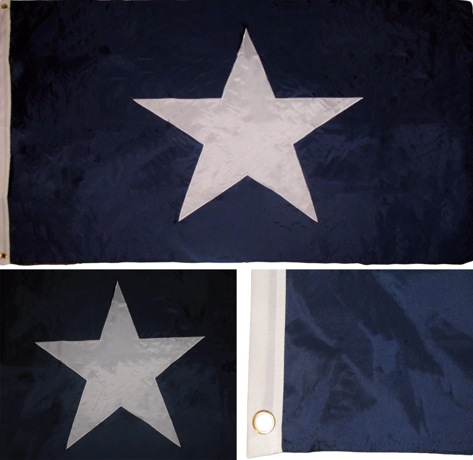 3x5 Embroidered Bonnie Blue 210D Sewn Nylon Premium Flag 3'x5' Banner Grommets - Image 1 of 4