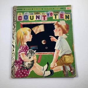A Little Golden Book Count to Ten Children's Book Junk Journal Crafting - Foto 1 di 10