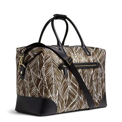 Vera Bradley Travel Duffle Bag Carry On NWT Banana Leaves Brown 20 14 9 NWT - Image 1 of 4