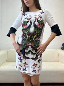 Roberto Cavalli Dress Vintage Designer Print Floral S - Picture 1 of 15