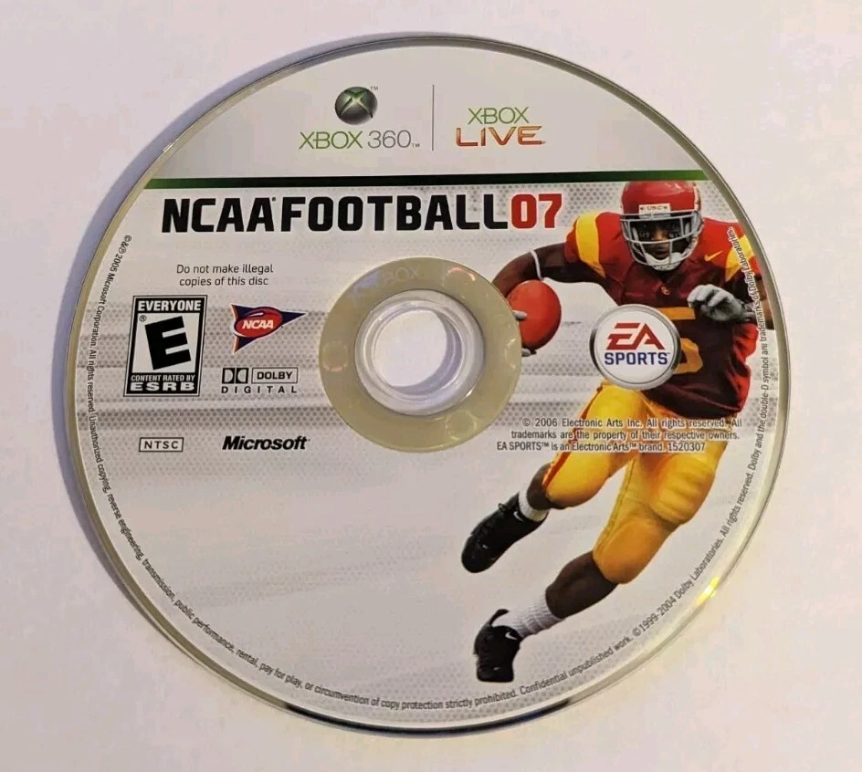 NCAA Football 2007 (Xbox 360) - Disc Only - College Reggie Busch USC EA Sports - Image 1 of 1