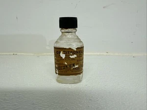 Peoples Drug Store Medicine Bottle Strasburg VA Druggist Oil Citronella Scarce - Picture 1 of 4
