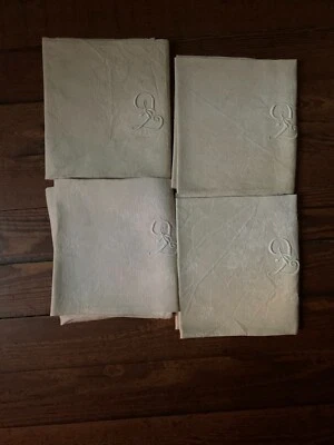 lot de 4 torchons serviettes - brodes - metis - 77x65 - Photo 1/4