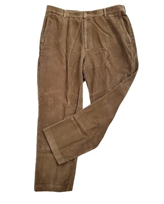 Jos A. Pantalón Bank Marrón Pana Hombre 40X 32 Frente Plano 100% Algodón  Foto 1 de 4