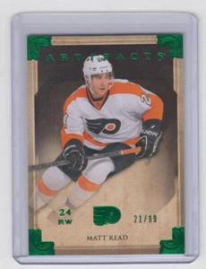 13/14 UD Artifacts Philadelphia Flyers Matt Read Emerald card #58 Ltd #21/99 - Bild 1 von 2