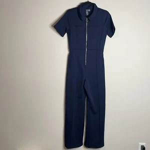 Mono retro tricot manga corta azul marino Sweaty Betty para mujer talla XS NUEVO CON ETIQUETAS - Imagen 1 de 7