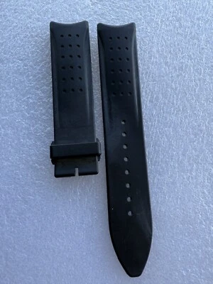 jaeger le coultre black rubber strap 21mm x 20 mm 0185 - Image 1 of 4