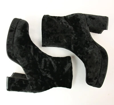 Botines de plataforma gruesa de terciopelo HighLights de colección con plataforma 6 años 90 Foto 1 de 4