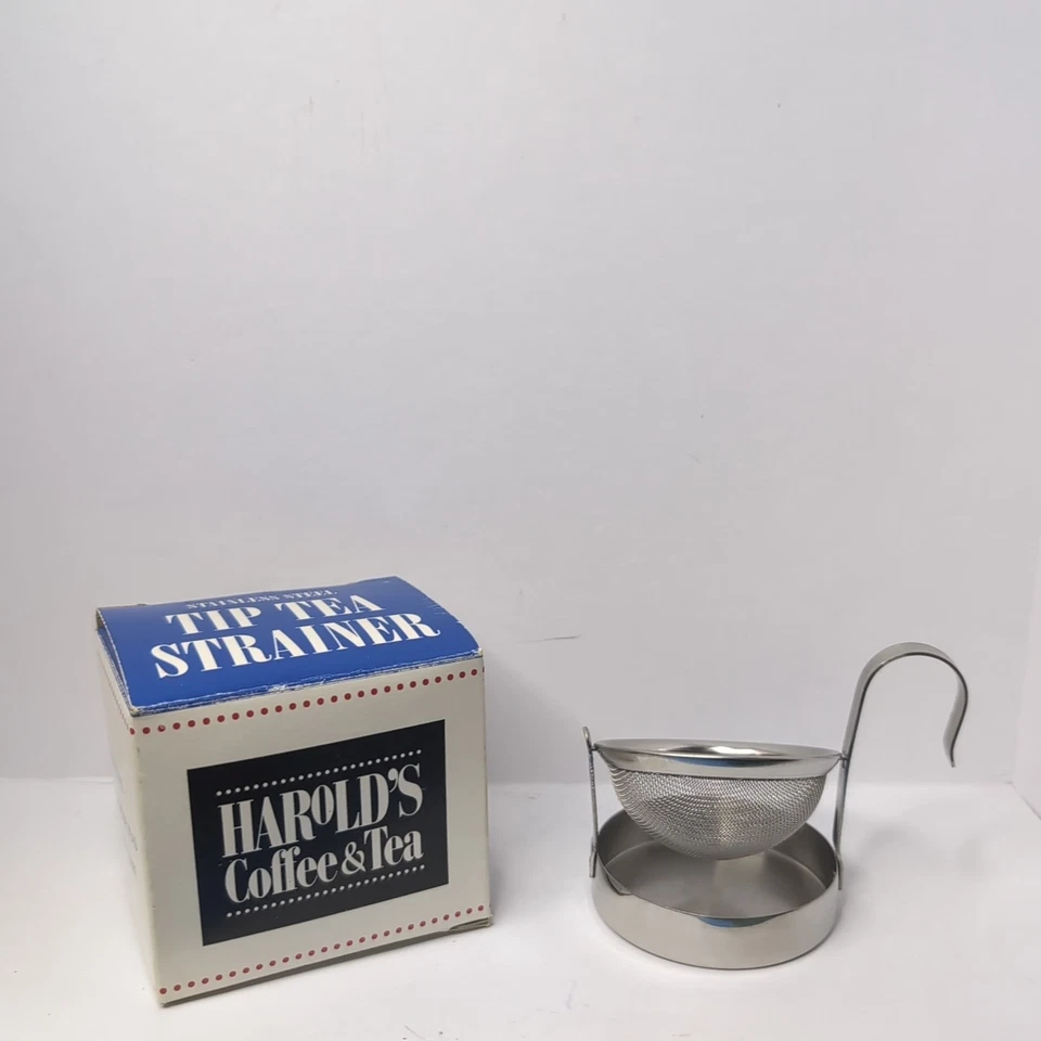 Coador de camiseta ponta de aço inoxidável Harold's café e chá com caixa - Imagem 1 de 2