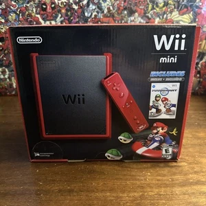 Totalmente Nuevo - Paquete de Consola Nintendo Wii Mini 8GB con Mario Kart Rojo - Sellado - Imagen 1 de 8