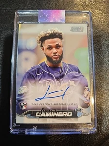 2024 Topps Stadium Club Junior Caminero Autographed Rookie - Picture 1 of 2