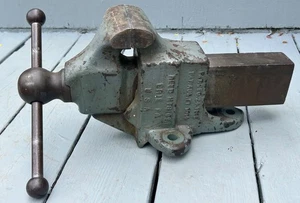 Vintage Reed 104 Heavy Duty Bench Vise 2 Patent Dates 1912 1914 Unrestored - Picture 1 of 24