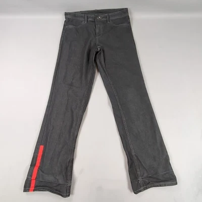 McDonalds Worker Issue Denim Jeans Mens 82 34x32 Dark Grey Stretch Adjustable  - Image 1 of 4