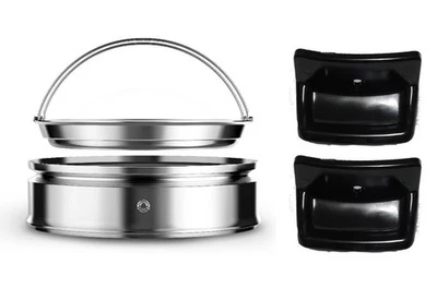 TATUNG TAC-S11 Stainless Steamer Tray Set + Handles x 2 For 10 Cup Rice Cookers - image 1 of 4