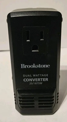 Brookstone Global Power Converter Travel Adapter / Converter #858280 NOS Dual  - Image 1 of 4