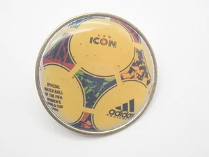 Adidas Icon Soccer Ball Football Women's World Cup Vintage Lapel Pin - Picture 1 of 3
