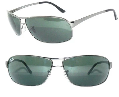 RAY BAN SONNENBRILLE GRAU GRÜN RB 3343 004 WARRIOR 3342 PILOT BRILLE 3387 FLIGHT - Bild 1 von 4