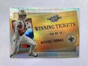Boleto ganador Panini Contenders Optic Michael Thomas Silver Prizm 2020 #WT8 - Imagen 1 de 2