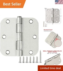 Cerniere in ferro acciaio resistente 3 1/2" nichel satinato confezione da 42 - Foto 1 di 8