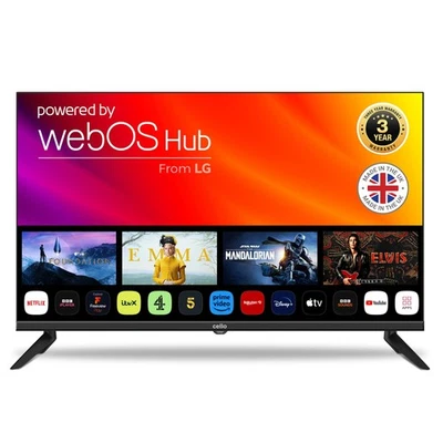 Frameless 32 inch Smart LED TV Ultrafast WebOS with Freeview and Freesat - Image 1 of 4