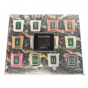 2024 VOLUSPA 12 Day Advent Calendar 13 Fragrant Votive Candles SEALED - Picture 1 of 4