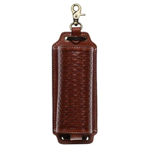 Showman Basketweave Leather Drink Holder - Picture 1 of 2