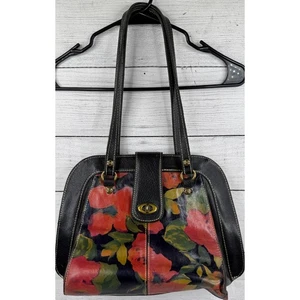 Patricia Nash Schultertasche Blumenmuster Leder Damen Designer Handtasche - Bild 1 von 11