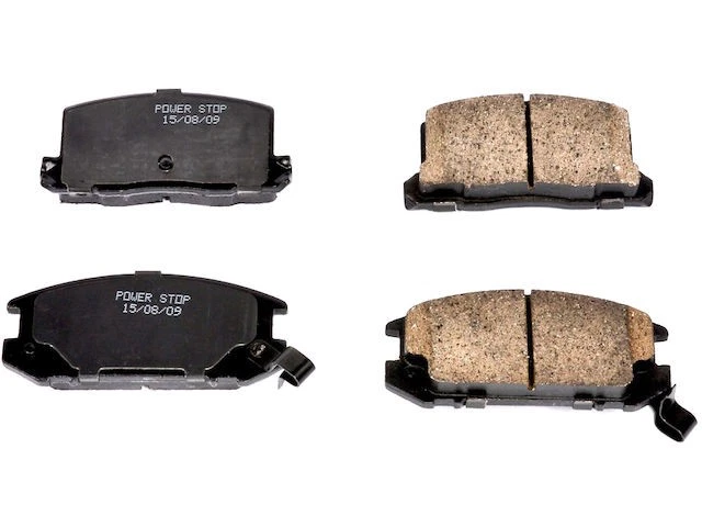 Rear Brake Pad Set Power Stop 84GMMP71 for Toyota MR2 1985 1986 1987 1988 1989 - Image 1 of 1
