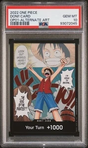 2022 One Piece Romance Dawn OP01 Monkey D. Luffy DON! PSA 10 Gem MInt - Picture 1 of 1