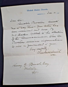 1891 Senator Proctor US Senate Letterhead *Vermont* - Picture 1 of 5