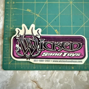 Pegatina/calcomanía Wicked Sand Toys, camión Dunning coche de carreras de arrastre - Imagen 1 de 3