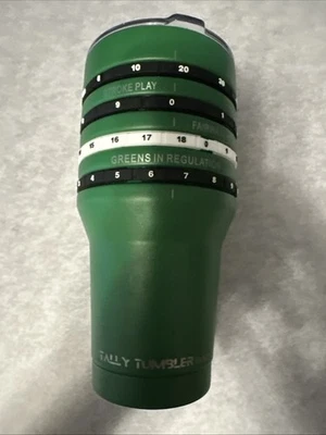 Taza de golf Tally Tumbler de acero inoxidable 30 oz aislada a prueba de fugas cuenta de puntuación Foto 1 de 4
