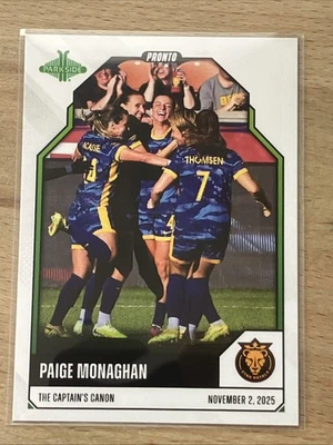 2025 Parkside Pronto Paige Monaghan /305 Utah Royals #PRONTO-185 NWSL - Image 1 of 2