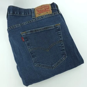 Levis 501 BlueJeans Mens 38x30 Original Fit Straight Leg Button Fly Dark Wash - Picture 1 of 14