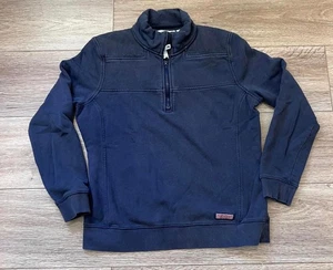 Vineyard Vines Women’s Navy Quarter-Zip Sweatshirt Medium - Picture 1 of 7