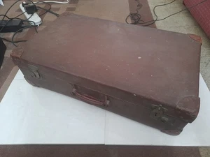 Vintage 30er Jahre Leder Reisekoffer Orient Fabrikat. 66 x 38 x 18,5 cm. - Bild 1 von 16