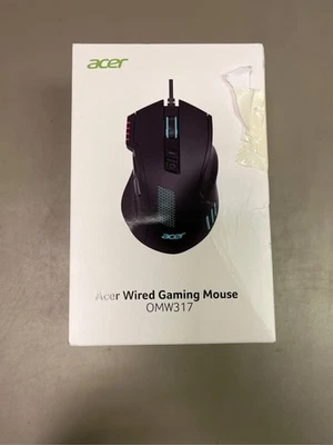 acer Wired Gaming Mouse, 12,800 DPI RGB Ergonomic Computer Mouse with Optical Se - Image 1 of 3