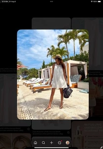 Zara Damen Kleid Medium Summer Fun. All White. Brunch Party Wochenende Strandkleid - Bild 1 von 9