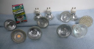 Bundle of 12x GU10 50W 240V Spotlight Bulbs ~ Various Brands - Picture 1 of 10