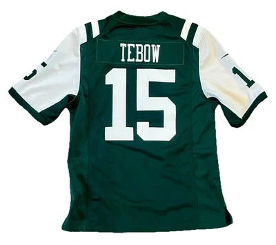 Tim Tebow — Camiseta cosida Nike de los New York Jets — Talla pequeña para hombre Foto 1 de 4