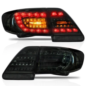 VLAND Smoked Taillights LED For Toyota Corolla 2011-13 Rear Lamps Assembly Lamp - Picture 1 of 8