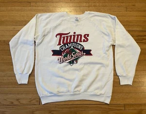 Minnesota Twins Vintage 1987 Champion Sweatshirt Unisex XL Rare World Series - Picture 1 of 11