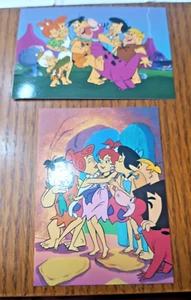 1994 Cardz Return Of The Flintstones 2 Card Promo Set w/ Fred Barney Wilma Betty - Picture 1 of 5