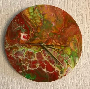 Wanduhr, Acrylic, Handarbeit - Bild 1 von 1