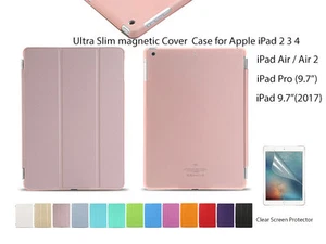 Screen Film/Slim Magnetic Smart Case For iPad 234 Air Air 2 Pro(9.7") 9.7"(2017) - Picture 1 of 14