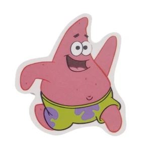 Bob Esponja Pantalones Cuadrados Patrick Running Smile Happy Pegatina - Imagen 1 de 2