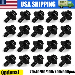 Tornillos de perno de carrocería de coche sujetador M6-1,0x 16 mm de largo - 10 mm hexagonal - 17 mm arandela universal - Imagen 1 de 12